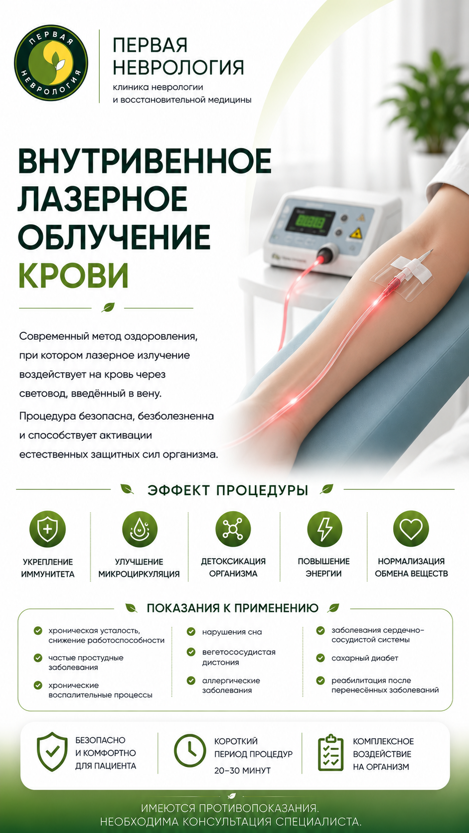 Внутривенное лазерное освечивание крови (ВЛОК)
